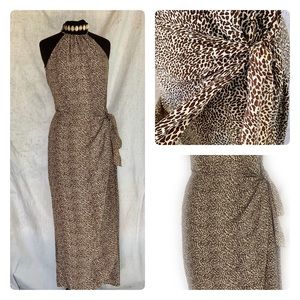 Spenser Jeremy 100% silk dress faux wrap